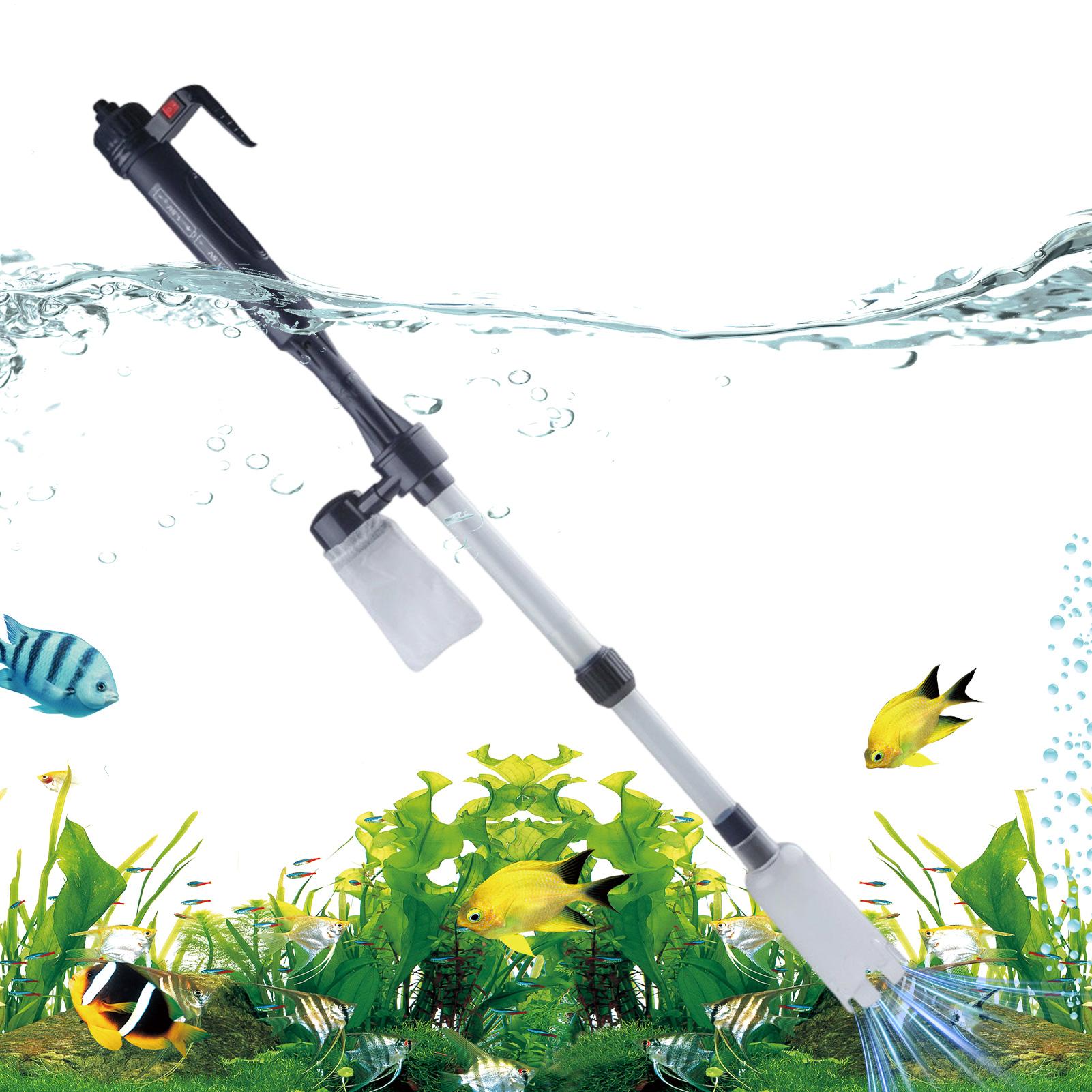 Aquarium Fish Electric - Aquarium Gravel Cleaner Telescopic Electric Adjustable