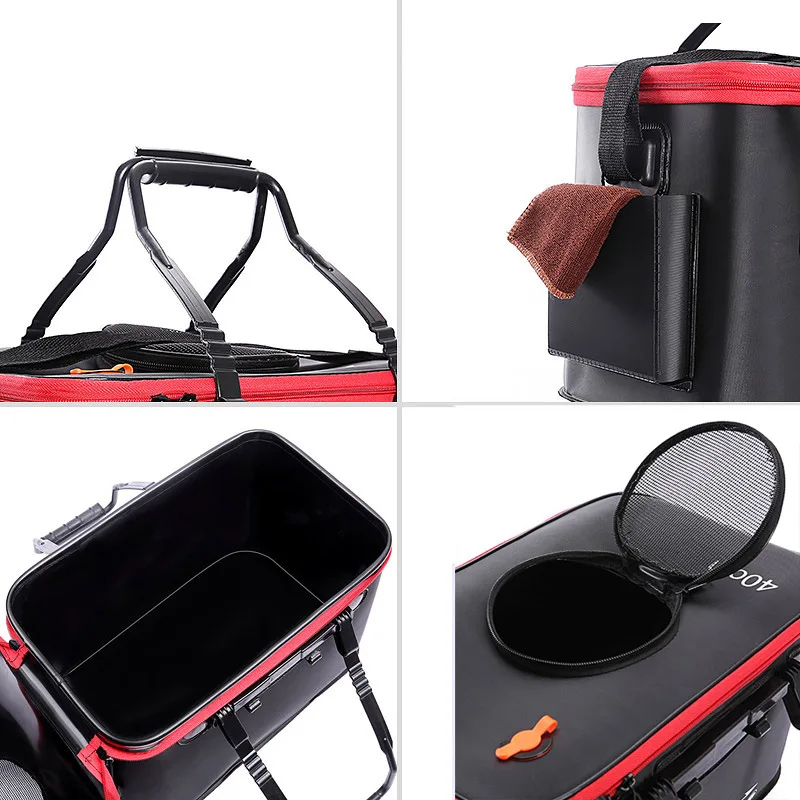 Fishing Bucket Folding Thicken - đánh giá và giá Live Fish Aquarium