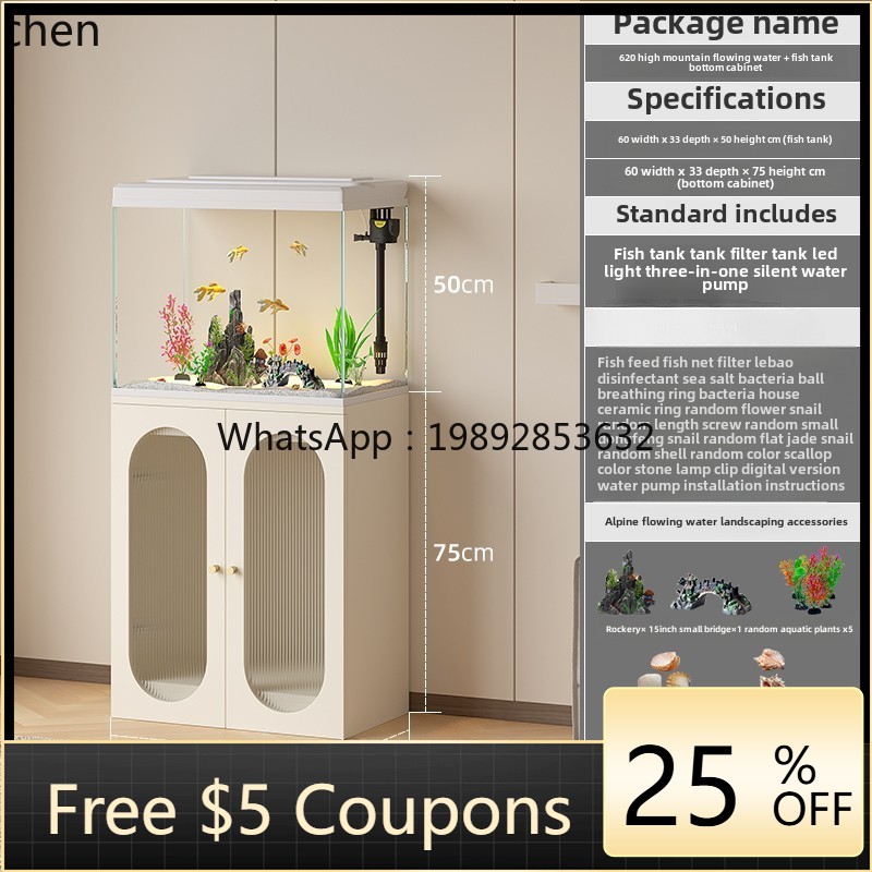 YGG  new fish tank light luxur - đánh giá và giá Live Fish Aquarium