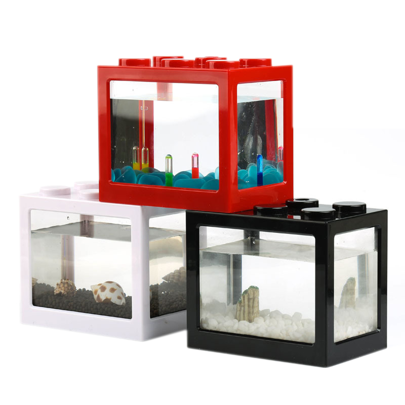 7 Color Mini Aquarium Betta Fi - đánh giá và giá Fish Toy In Aquarium