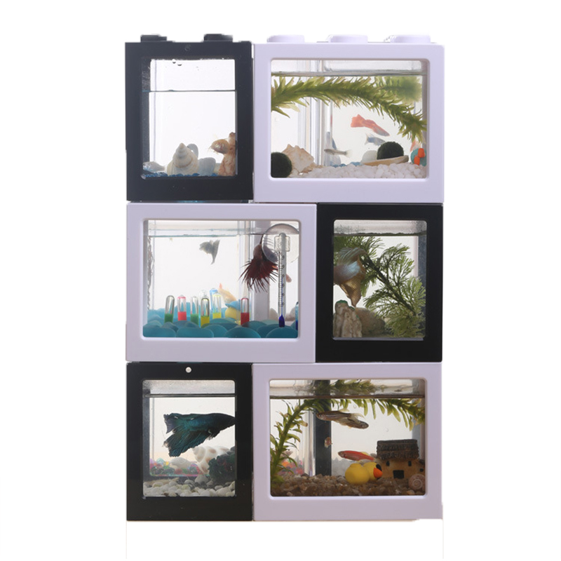 7 Color Mini Aquarium Betta Fi - đánh giá và giá Fish Toy In Aquarium