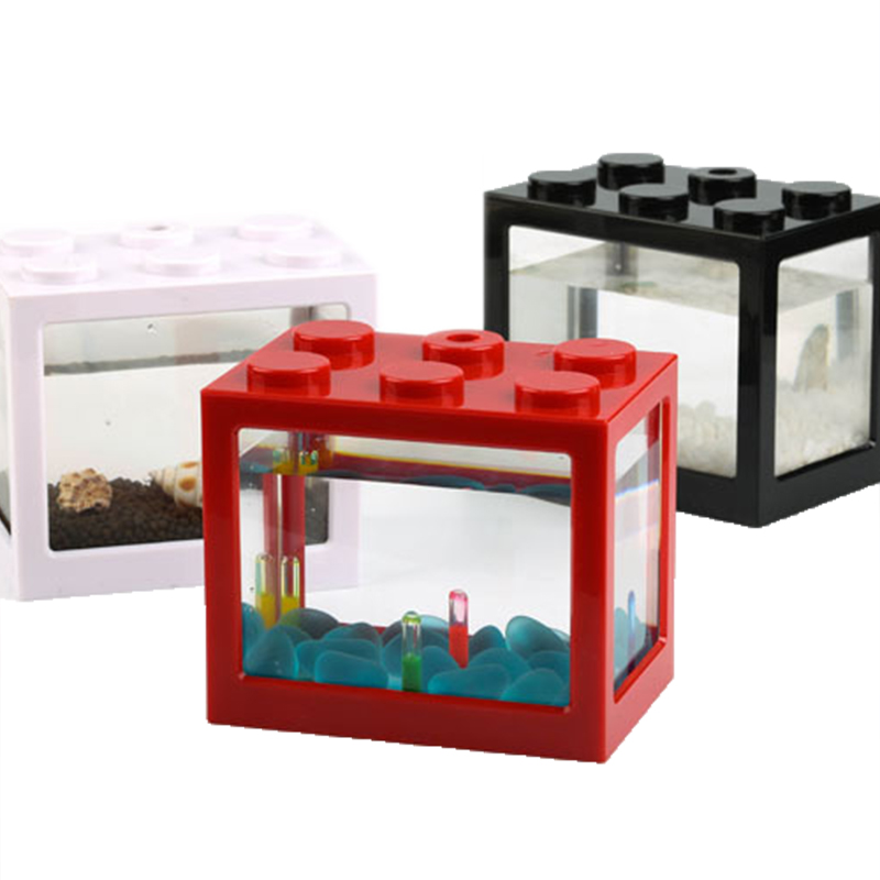 7 Color Mini Aquarium Betta Fi - đánh giá và giá Fish Toy In Aquarium