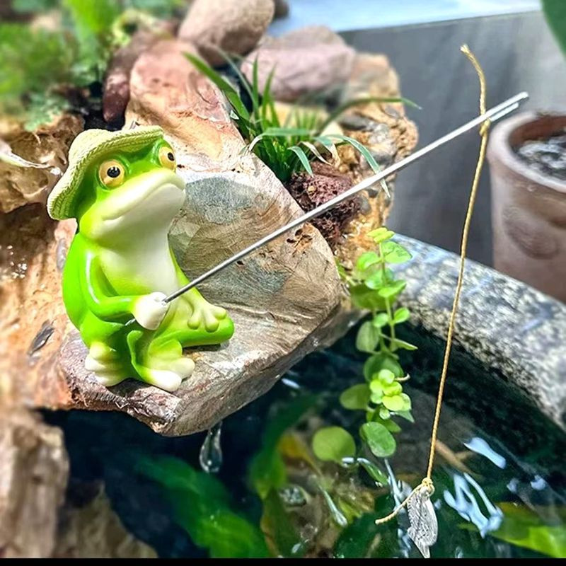 Fishing Frog Statue Outdoor Ga - đánh giá và giá Aquarium Fish To Buy
