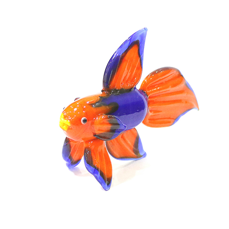 Orange Murano Glass Tropical F - đánh giá và giá Fish Toy In Aquarium