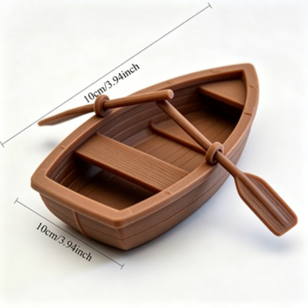 Mini Double Oar Wooden Boat Aq - đánh giá và giá Aquarium Fish To Buy